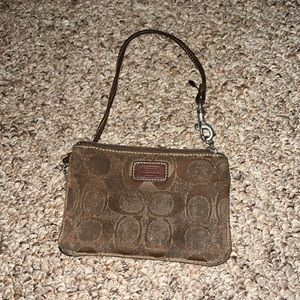 Coach small wrist wallet/purse